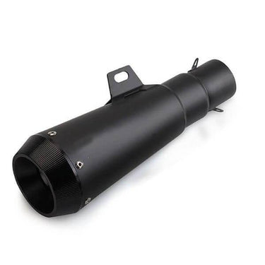 Silencieux d’échappement moto universel - forme conique cafe racer - scrambler noir